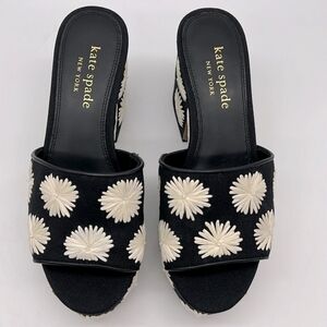 Kate Spade Pom Pom Floral Sandals Size 9B